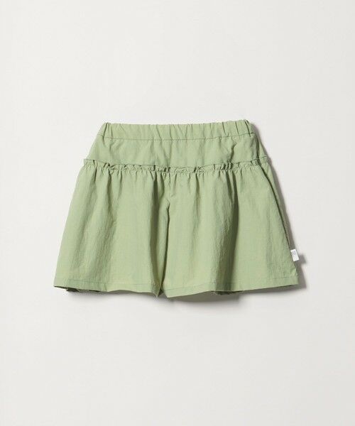 green label relaxing / グリーンレーベル リラクシング ショート・ハーフ・半端丈パンツ | 【スタメンシリーズ】タッサーフリルキュロット / キッズ  100cm-160cm（OLIVE）