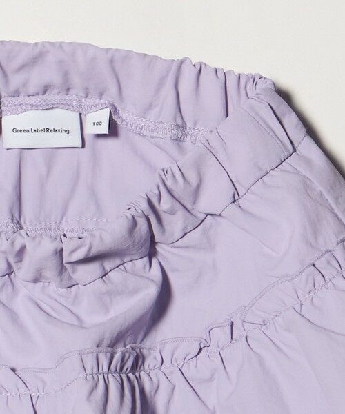 green label relaxing / グリーンレーベル リラクシング ショート・ハーフ・半端丈パンツ | 【スタメンシリーズ】タッサーフリルキュロット / キッズ  100cm-160cm | 詳細21