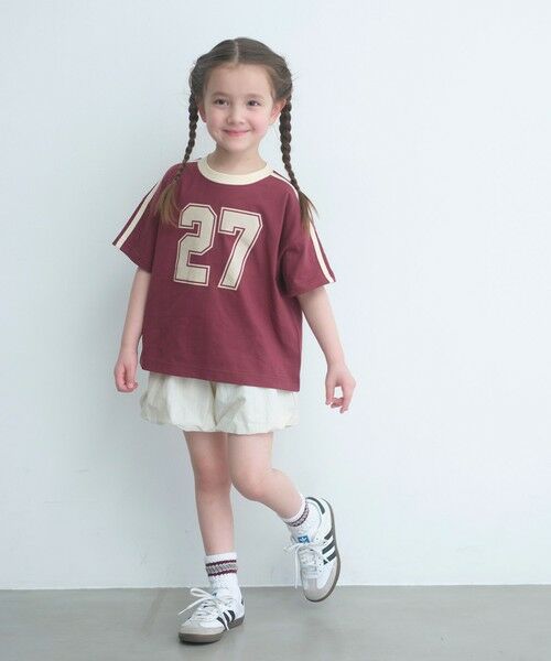 green label relaxing / グリーンレーベル リラクシング ショート・ハーフ・半端丈パンツ | タッサーバルーン キュロット / キッズ  100cm-160cm 撥水 UVカット | 詳細2