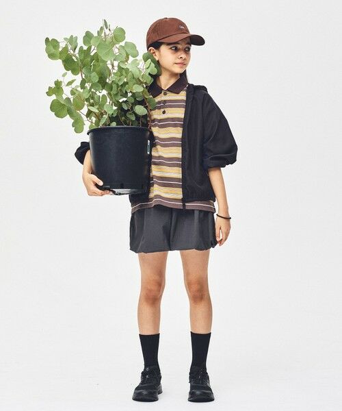 green label relaxing / グリーンレーベル リラクシング ショート・ハーフ・半端丈パンツ | タッサーバルーン キュロット / キッズ  100cm-160cm 撥水 UVカット | 詳細7