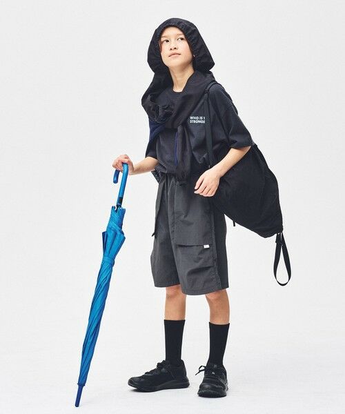 green label relaxing / グリーンレーベル リラクシング ショート・ハーフ・半端丈パンツ | 【スタメンシリーズ】タッサー ハーフパンツ / キッズ  100cm-160cm | 詳細5