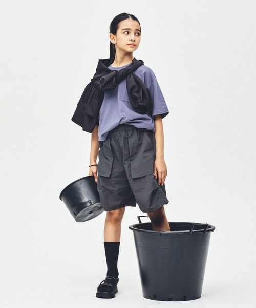 green label relaxing / グリーンレーベル リラクシング ショート・ハーフ・半端丈パンツ | 【スタメンシリーズ】タッサー ハーフパンツ / キッズ  100cm-160cm | 詳細6