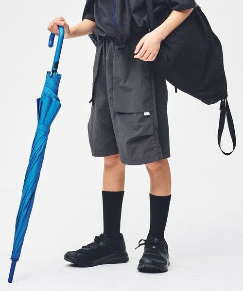 green label relaxing / グリーンレーベル リラクシング ショート・ハーフ・半端丈パンツ | 【スタメンシリーズ】タッサー ハーフパンツ / キッズ  100cm-160cm（DK.GRAY）