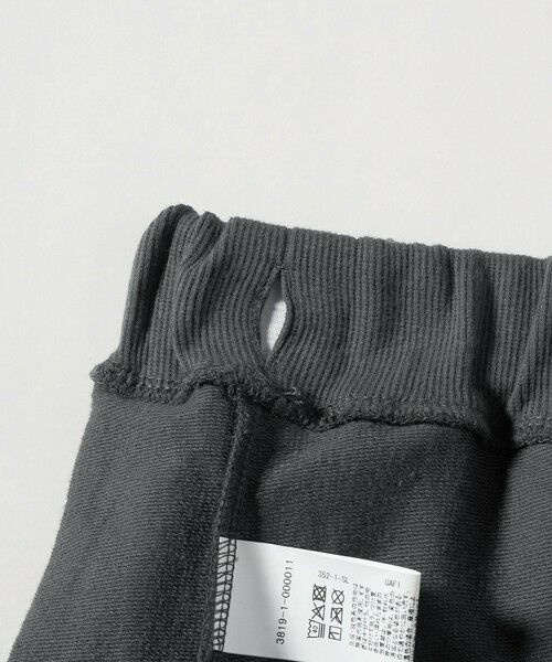 green label relaxing / グリーンレーベル リラクシング ショート・ハーフ・半端丈パンツ | ミニ裏毛 フリル キュロット（ダークグレー）100cm-130cm | 詳細6