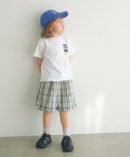 green label relaxing / グリーンレーベル リラクシング ショート・ハーフ・半端丈パンツ | チェック ハーフパンツ キッズ / 100cm-130cm | 詳細2