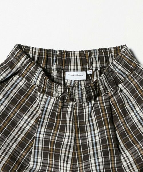 green label relaxing / グリーンレーベル リラクシング ショート・ハーフ・半端丈パンツ | チェック ハーフパンツ キッズ / 100cm-130cm | 詳細14