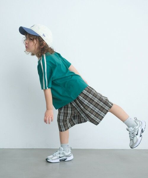 green label relaxing / グリーンレーベル リラクシング ショート・ハーフ・半端丈パンツ | チェック ハーフパンツ キッズ / 100cm-130cm | 詳細8