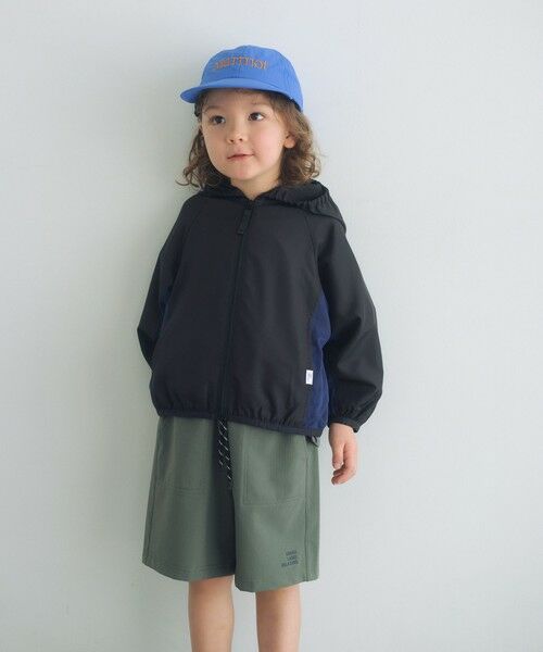 green label relaxing / グリーンレーベル リラクシング ブルゾン | フード ジップ ブルゾン / キッズ  100cm-160cm 遮熱 | 詳細1