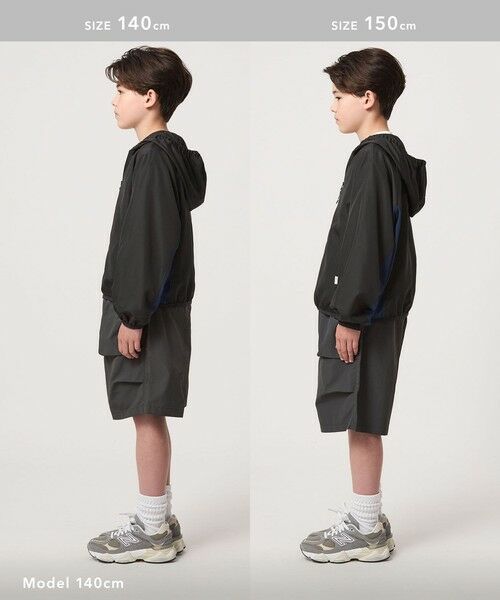 green label relaxing / グリーンレーベル リラクシング ブルゾン | フード ジップ ブルゾン / キッズ  100cm-160cm 遮熱 | 詳細8