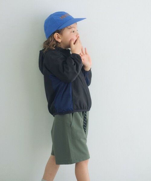 green label relaxing / グリーンレーベル リラクシング ブルゾン | フード ジップ ブルゾン / キッズ  100cm-160cm 遮熱（BLACK）