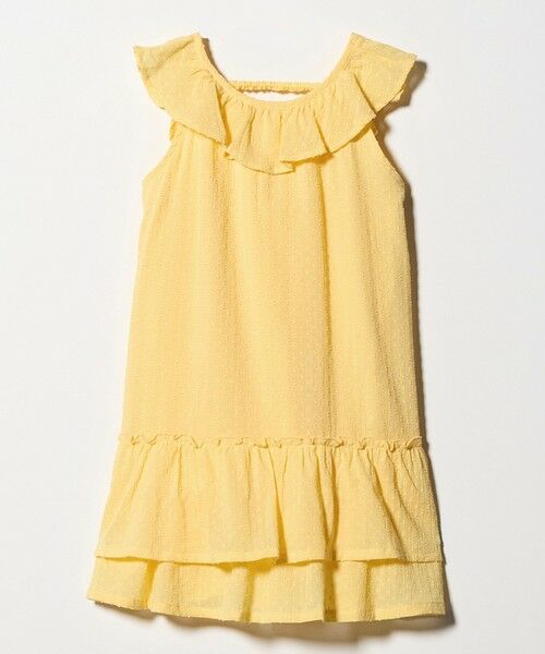 green label relaxing / グリーンレーベル リラクシング ロング・マキシ丈ワンピース | ドットフリルワンピース / キッズ 100cm-130cm | 詳細3