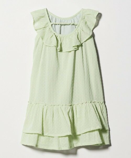 green label relaxing / グリーンレーベル リラクシング ロング・マキシ丈ワンピース | ドットフリルワンピース / キッズ 100cm-130cm | 詳細4
