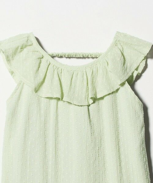 green label relaxing / グリーンレーベル リラクシング ロング・マキシ丈ワンピース | ドットフリルワンピース / キッズ 100cm-130cm | 詳細5