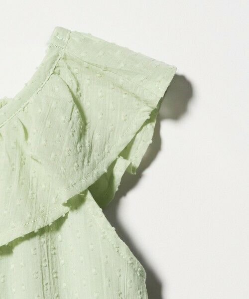 green label relaxing / グリーンレーベル リラクシング ロング・マキシ丈ワンピース | ドットフリルワンピース / キッズ 100cm-130cm | 詳細6