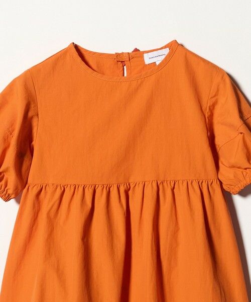 green label relaxing / グリーンレーベル リラクシング ロング・マキシ丈ワンピース | バックリボン タッサー ワンピース / キッズ 100cm-130cm | 詳細3