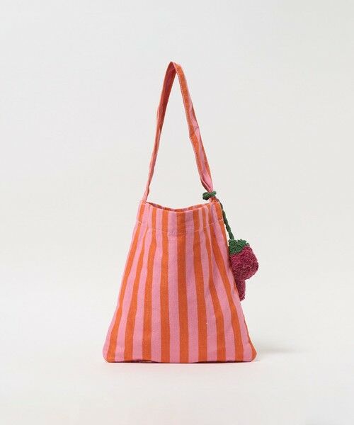 green label relaxing / グリーンレーベル リラクシング トートバッグ | 【別注】＜beej＞チャーム付き ストライプ トートバッグ / キッズ | 詳細2