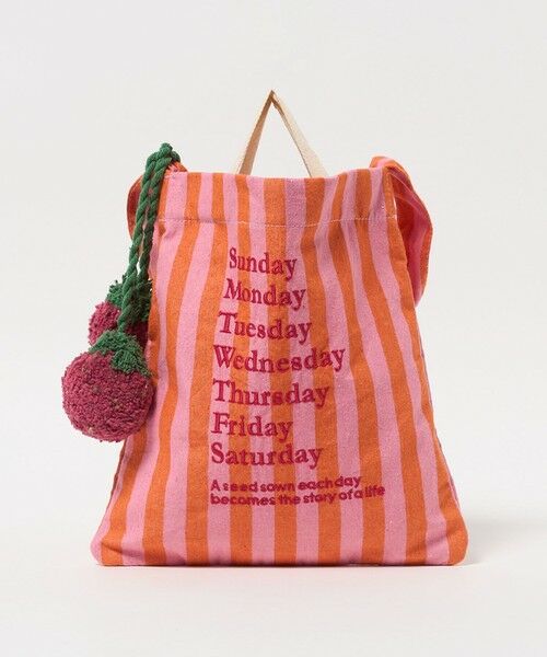green label relaxing / グリーンレーベル リラクシング トートバッグ | 【別注】＜beej＞チャーム付き ストライプ トートバッグ / キッズ | 詳細9