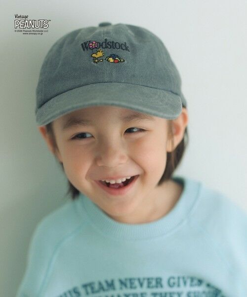 green label relaxing / グリーンレーベル リラクシング キャップ | 【別注】＜FRUIT OF THE LOOM × PEANUTS＞キャップ / キッズ（MD.GRAY）