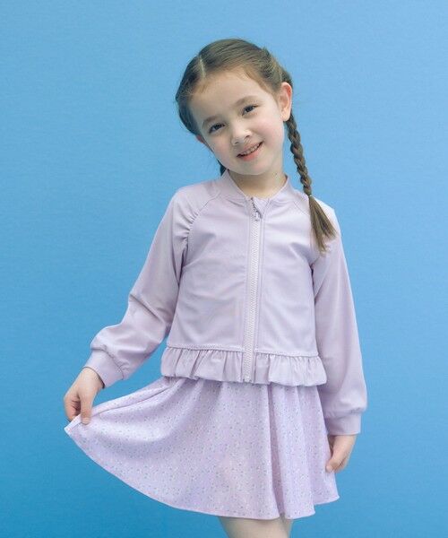 green label relaxing / グリーンレーベル リラクシング 水着・スイムグッズ | フレア マエアキ ラッシュガード/ キッズ 100cm-130cm | 詳細6