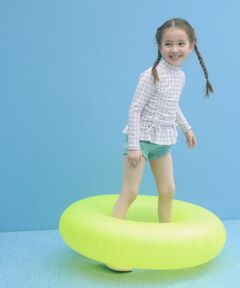 green label relaxing / グリーンレーベル リラクシング 水着・スイムグッズ | GLR ギンガム ラッシュガード セット / 水着 / キッズ 100cm-130cm