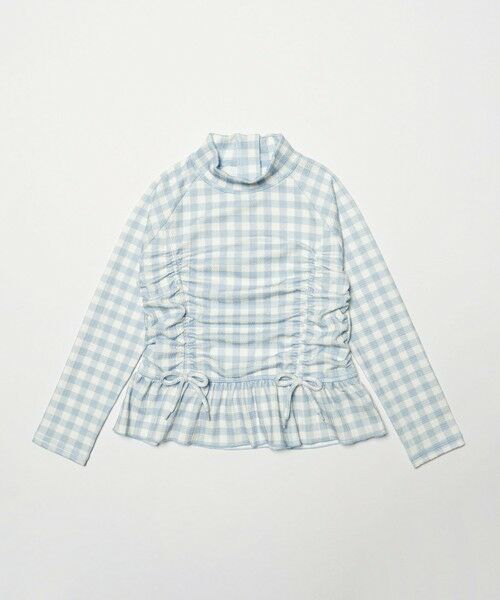 green label relaxing / グリーンレーベル リラクシング 水着・スイムグッズ | GLR ギンガム ラッシュガード セット / 水着 / キッズ 100cm-130cm | 詳細4