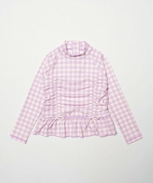 green label relaxing / グリーンレーベル リラクシング 水着・スイムグッズ | GLR ギンガム ラッシュガード セット / 水着 / キッズ 100cm-130cm | 詳細16