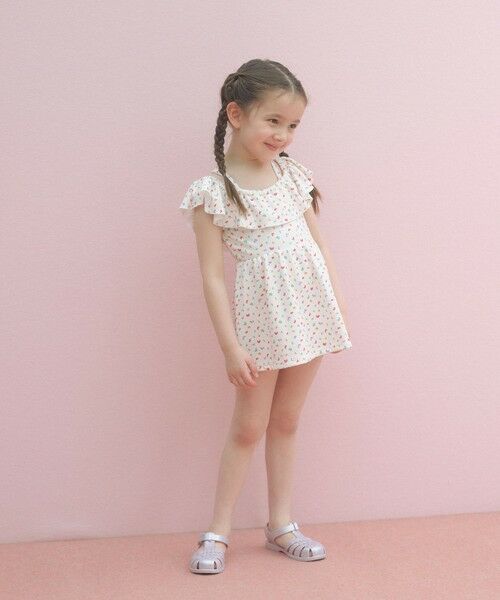 green label relaxing / グリーンレーベル リラクシング 水着・スイムグッズ | ラッフルスイムワンピース マルチモチーフ / 水着 / キッズ 100cm-130cm | 詳細3