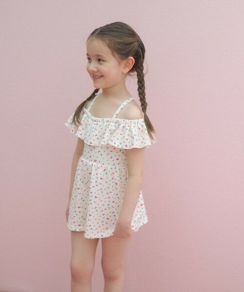 green label relaxing / グリーンレーベル リラクシング 水着・スイムグッズ | ラッフルスイムワンピース マルチモチーフ / 水着 / キッズ 100cm-130cm | 詳細5