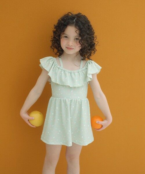 green label relaxing / グリーンレーベル リラクシング 水着・スイムグッズ | ラッフルスイムワンピース マルチモチーフ / 水着 / キッズ 100cm-130cm | 詳細10