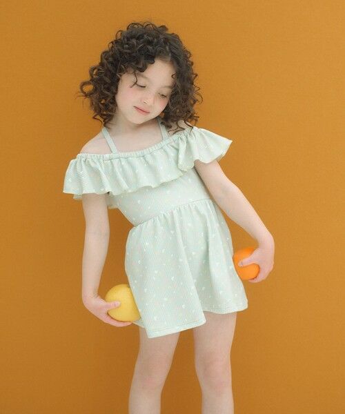 green label relaxing / グリーンレーベル リラクシング 水着・スイムグッズ | ラッフルスイムワンピース マルチモチーフ / 水着 / キッズ 100cm-130cm | 詳細12