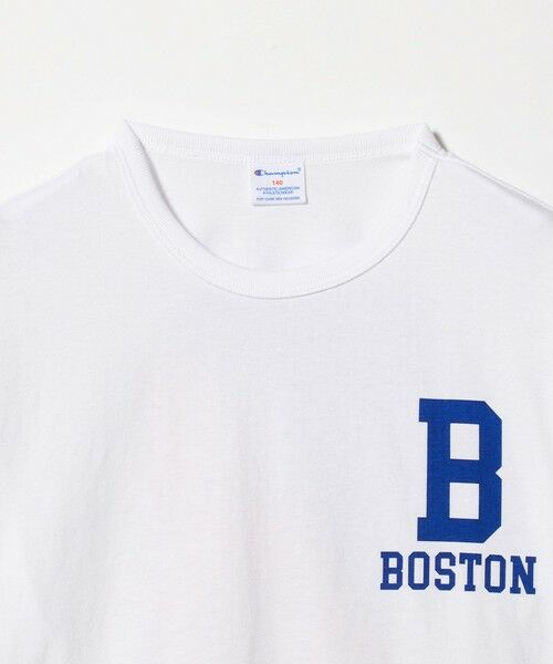 green label relaxing / グリーンレーベル リラクシング カットソー | ＜Champion＞ボストン ショートスリーブ Tシャツ / キッズ 140cm-160cm | 詳細7