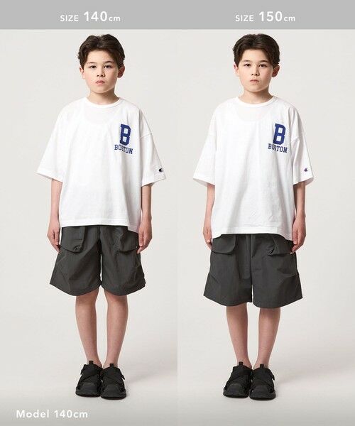 green label relaxing / グリーンレーベル リラクシング カットソー | ＜Champion＞ボストン ショートスリーブ Tシャツ / キッズ 140cm-160cm | 詳細3