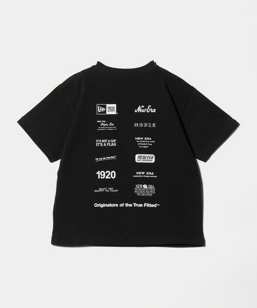 green label relaxing / グリーンレーベル リラクシング カットソー | 【WEB限定】＜NEW ERA＞ロゴ Tシャツ / キッズ 130cmー160cm（BLACK）