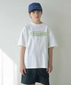 green label relaxing / グリーンレーベル リラクシング カットソー | 【別注】＜WILD THINGS＞ ロゴ ショートスリーブ Tシャツ / キッズ 140cm-160cm