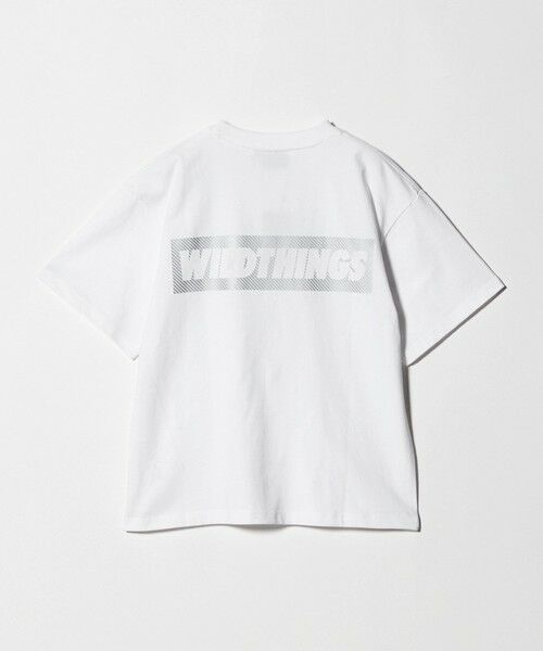 green label relaxing / グリーンレーベル リラクシング カットソー | 【別注】＜WILD THINGS＞ ロゴ ショートスリーブ Tシャツ / キッズ 140cm-160cm | 詳細3
