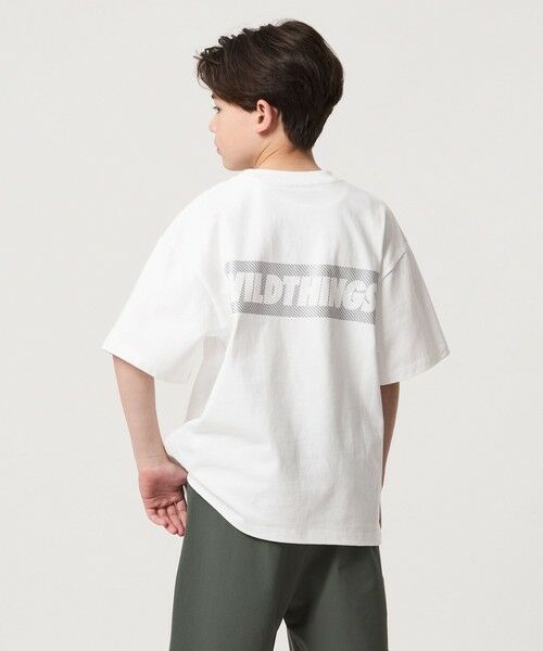 green label relaxing / グリーンレーベル リラクシング カットソー | 【別注】＜WILD THINGS＞ ロゴ ショートスリーブ Tシャツ / キッズ 140cm-160cm | 詳細2