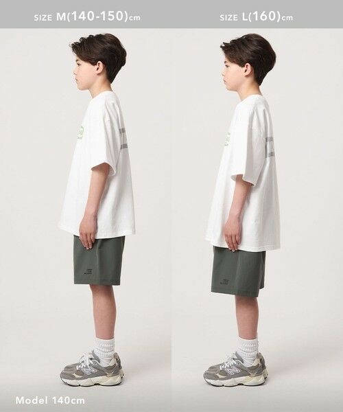 green label relaxing / グリーンレーベル リラクシング カットソー | 【別注】＜WILD THINGS＞ ロゴ ショートスリーブ Tシャツ / キッズ 140cm-160cm | 詳細5