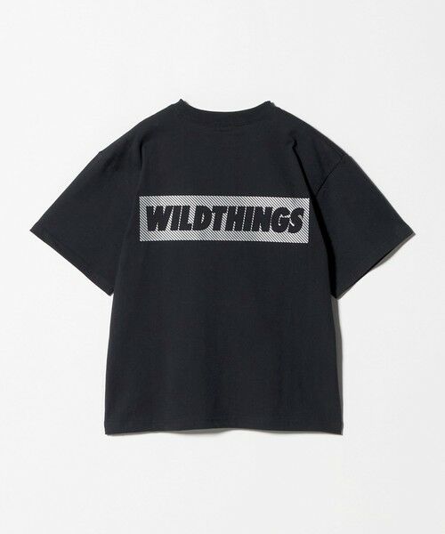 green label relaxing / グリーンレーベル リラクシング カットソー | 【別注】＜WILD THINGS＞ ロゴ ショートスリーブ Tシャツ / キッズ 140cm-160cm | 詳細11