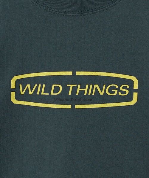 green label relaxing / グリーンレーベル リラクシング カットソー | 【別注】＜WILD THINGS＞ ロゴ ショートスリーブ Tシャツ / キッズ 140cm-160cm | 詳細17