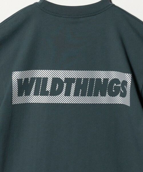 green label relaxing / グリーンレーベル リラクシング カットソー | 【別注】＜WILD THINGS＞ ロゴ ショートスリーブ Tシャツ / キッズ 140cm-160cm | 詳細18