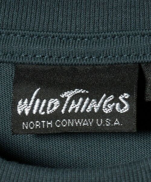 green label relaxing / グリーンレーベル リラクシング カットソー | 【別注】＜WILD THINGS＞ ロゴ ショートスリーブ Tシャツ / キッズ 140cm-160cm | 詳細15