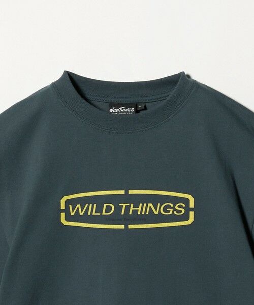 green label relaxing / グリーンレーベル リラクシング カットソー | 【別注】＜WILD THINGS＞ ロゴ ショートスリーブ Tシャツ / キッズ 140cm-160cm | 詳細10