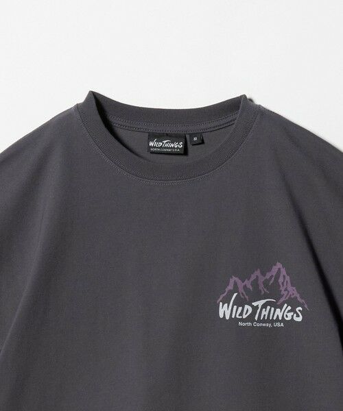 green label relaxing / グリーンレーベル リラクシング カットソー | 【別注】＜WILD THINGS＞ マウンテン ショートスリーブ Tシャツ / キッズ 140cm-160cm | 詳細5