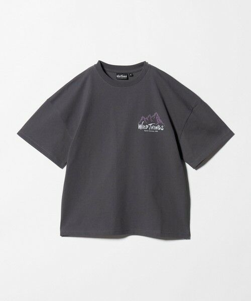green label relaxing / グリーンレーベル リラクシング カットソー | 【別注】＜WILD THINGS＞ マウンテン ショートスリーブ Tシャツ / キッズ 140cm-160cm | 詳細3