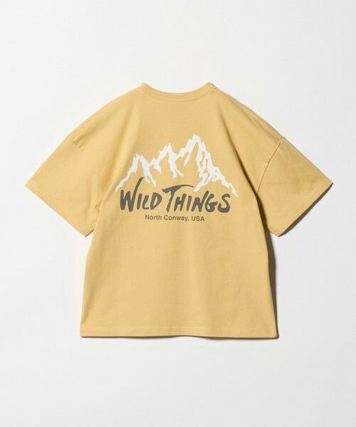 green label relaxing / グリーンレーベル リラクシング カットソー | 【別注】＜WILD THINGS＞ マウンテン ショートスリーブ Tシャツ / キッズ 140cm-160cm | 詳細7