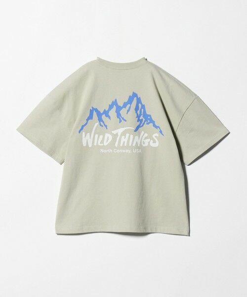 green label relaxing / グリーンレーベル リラクシング カットソー | 【別注】＜WILD THINGS＞ マウンテン ショートスリーブ Tシャツ / キッズ 140cm-160cm | 詳細10