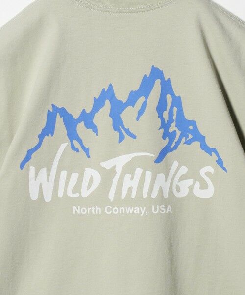 green label relaxing / グリーンレーベル リラクシング カットソー | 【別注】＜WILD THINGS＞ マウンテン ショートスリーブ Tシャツ / キッズ 140cm-160cm | 詳細14