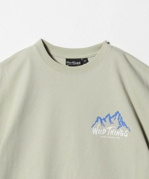 green label relaxing / グリーンレーベル リラクシング カットソー | 【別注】＜WILD THINGS＞ マウンテン ショートスリーブ Tシャツ / キッズ 140cm-160cm | 詳細16