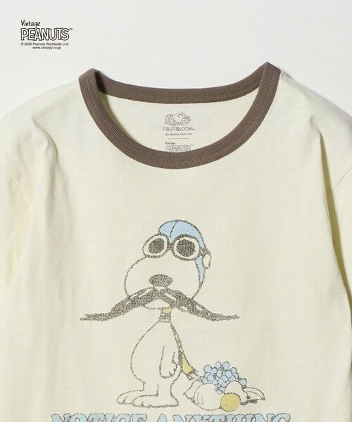 green label relaxing / グリーンレーベル リラクシング カットソー | 【別注】＜FRUIT OF THE LOOM × PEANUTS＞リンガーTシャツ / キッズ  140cm-150cm | 詳細1