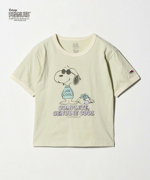 green label relaxing / グリーンレーベル リラクシング カットソー | 【別注】＜FRUIT OF THE LOOM × PEANUTS＞リンガーTシャツ / キッズ  140cm-150cm（LIME）